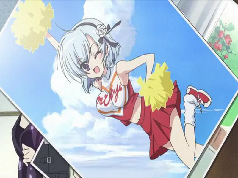 Anime Cheerleader Girl — Blue