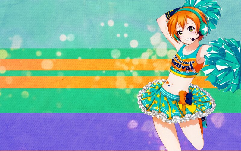 Anime Cheerleader Girl — Green