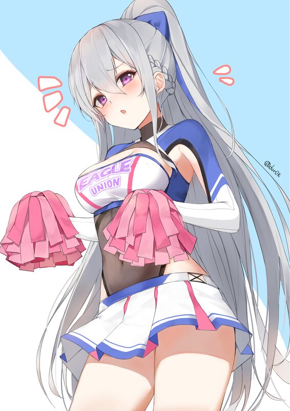 Anime Cheerleader Girl — White