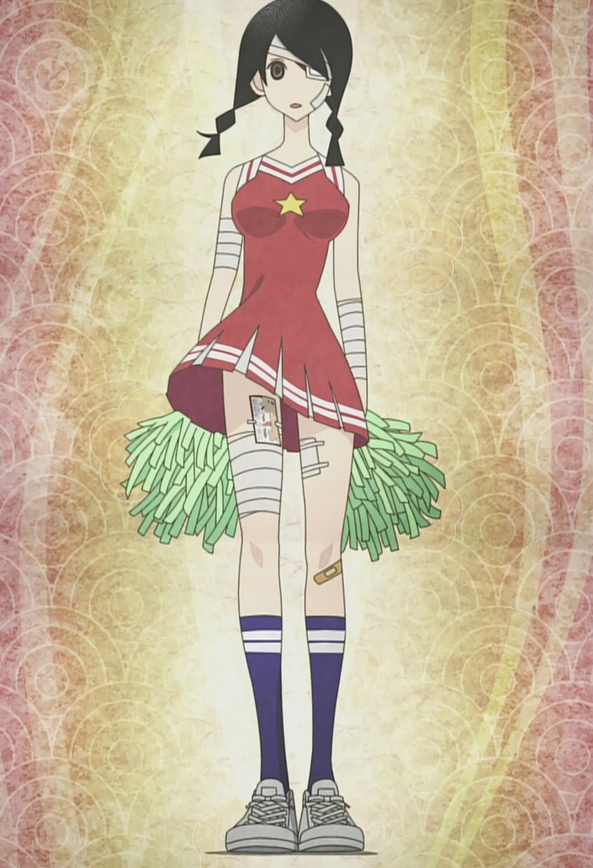 anime cheerleader with injuries