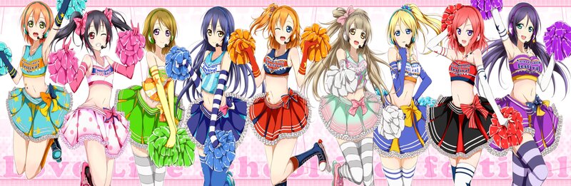 Anime Cheerleaders — Pink