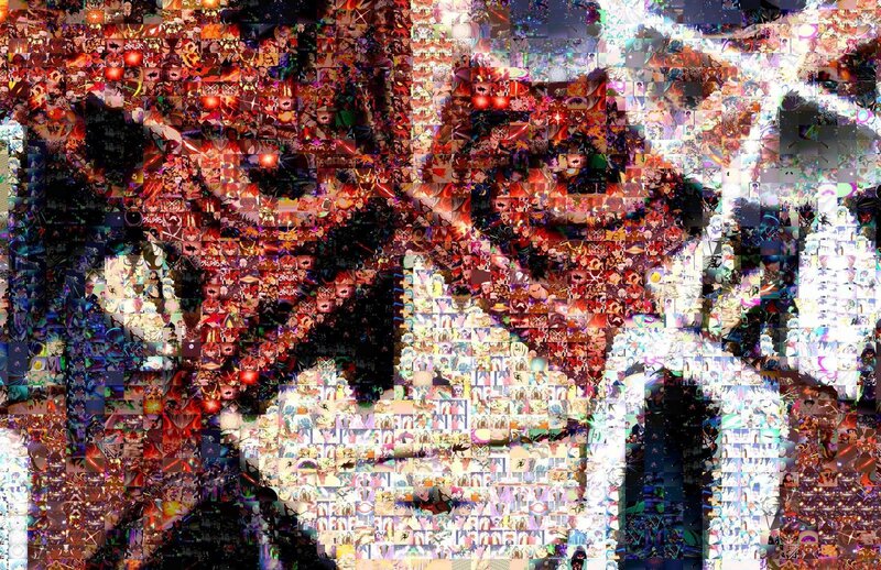 anime collage mosaic