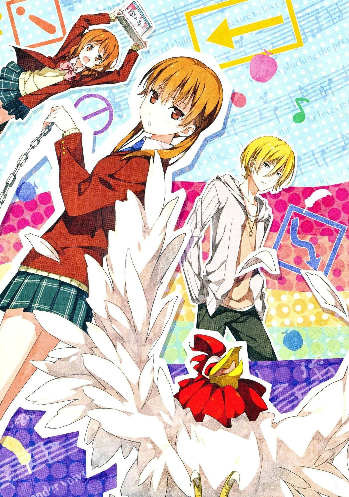 Anime collage with characters