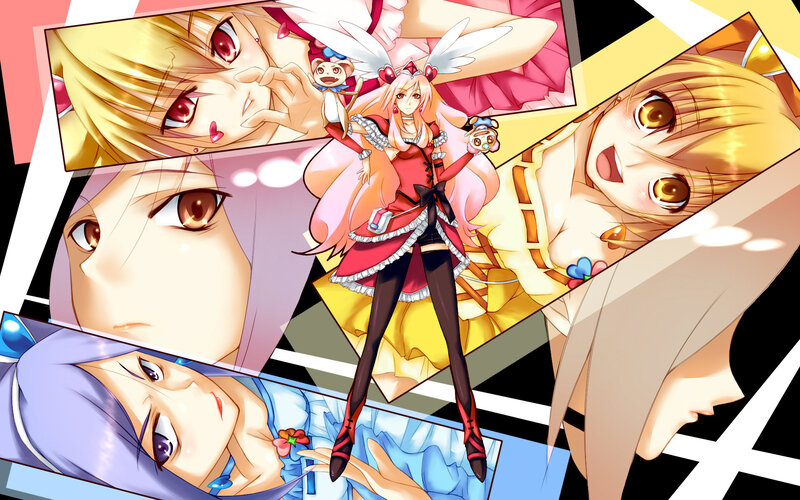 anime collage with multiple characters