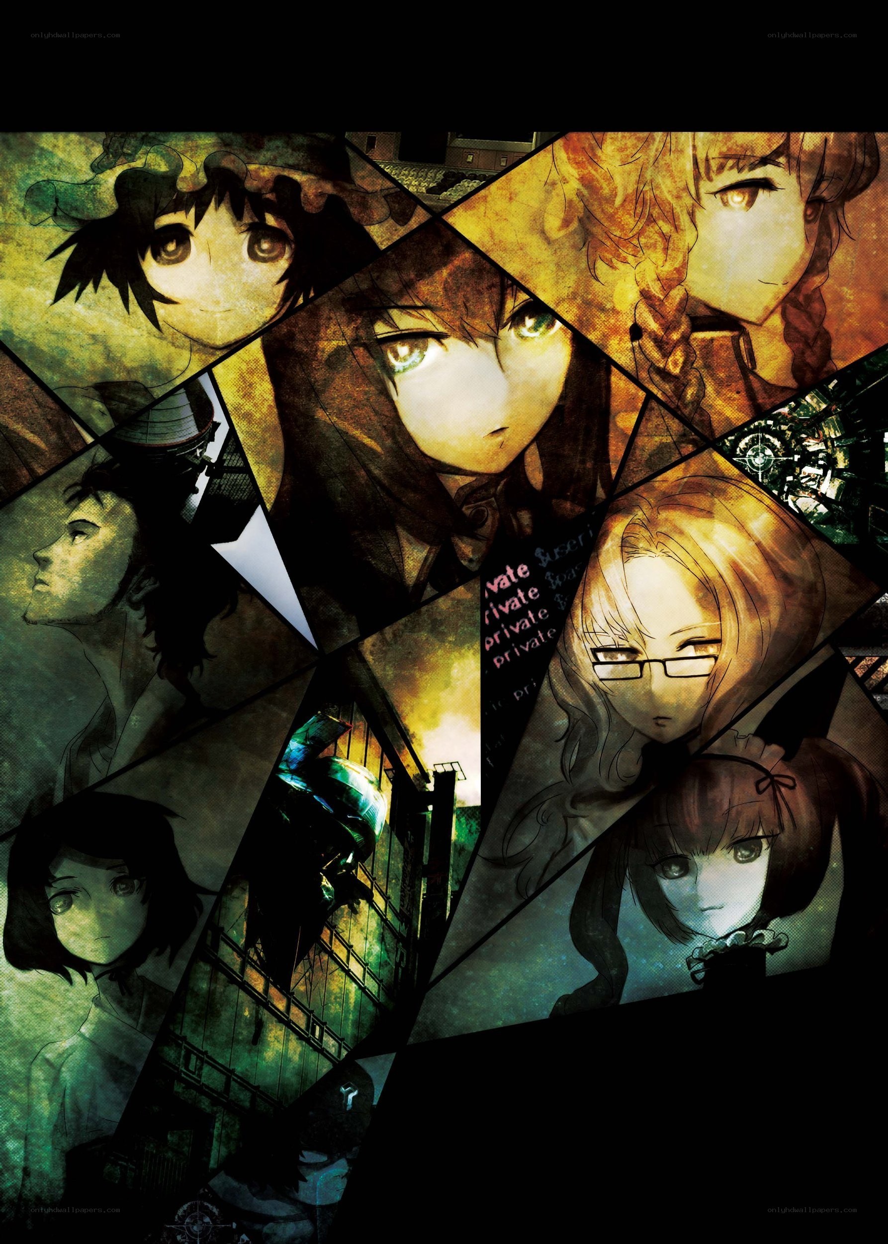 anime collage with multiple characters