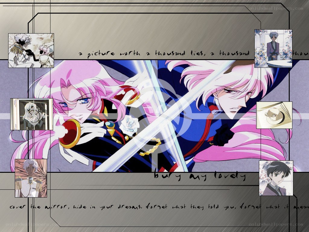 anime collage with sword fight