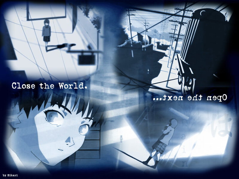 Anime collage with text