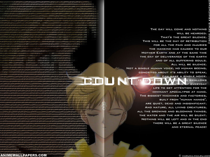 Anime countdown with text