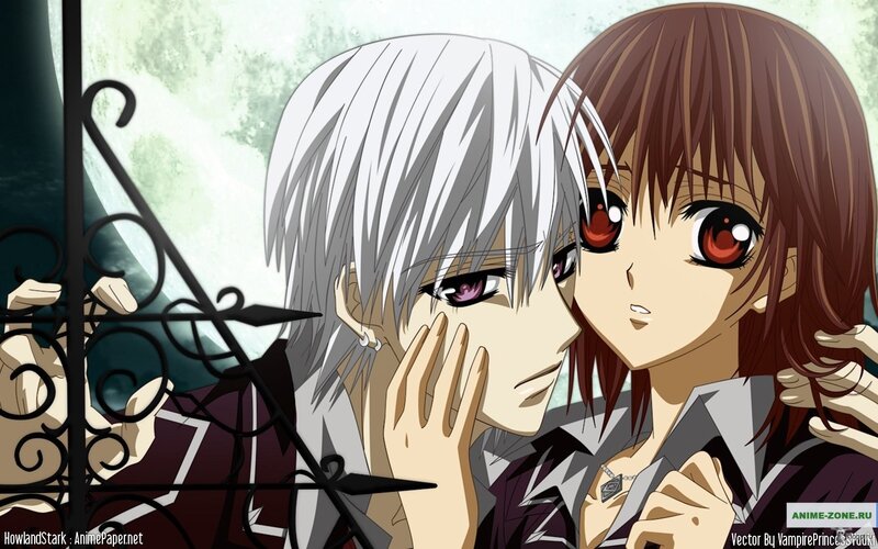 anime couple at gate