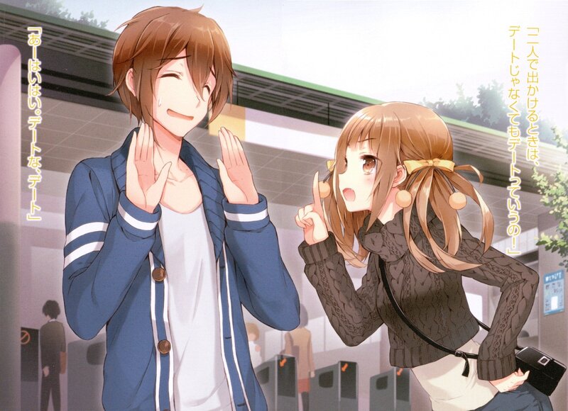 Anime Couple at Station