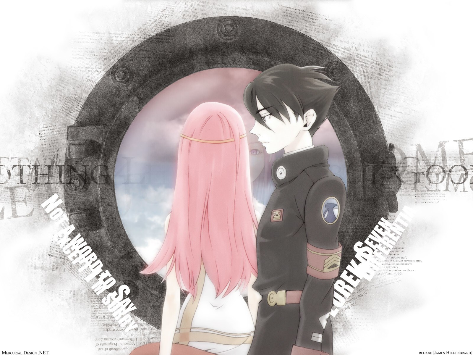 Anime couple by porthole