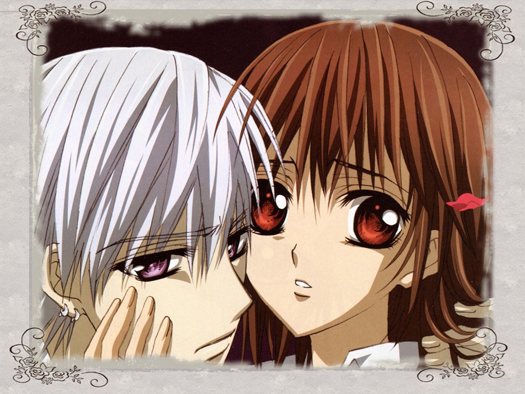 Anime couple close-up