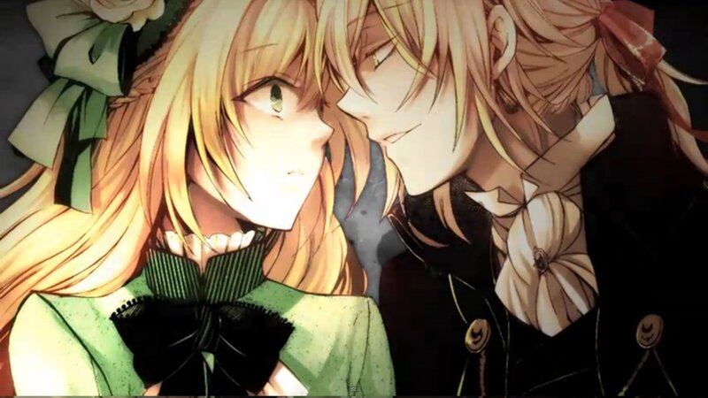 anime couple close-up
