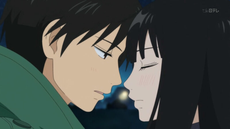 anime couple close-up