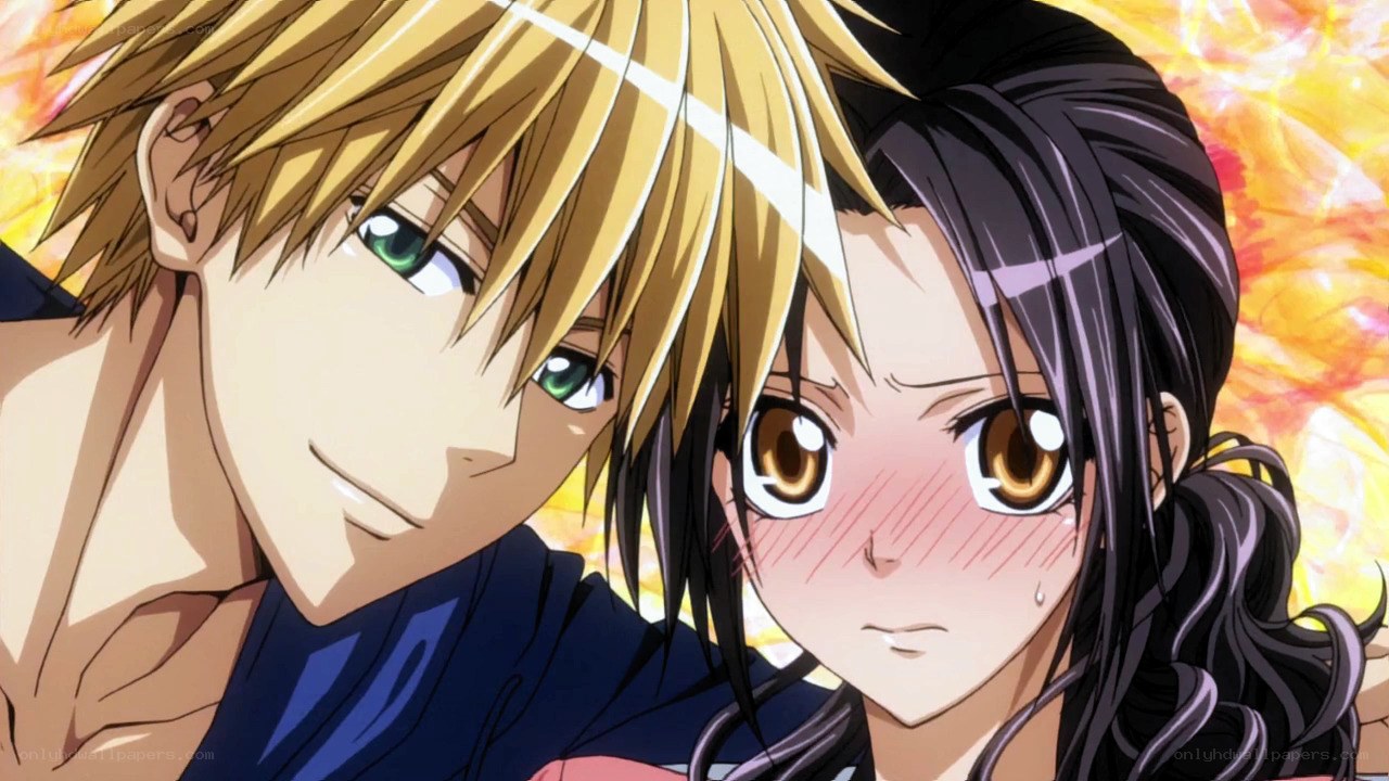Anime couple close-up