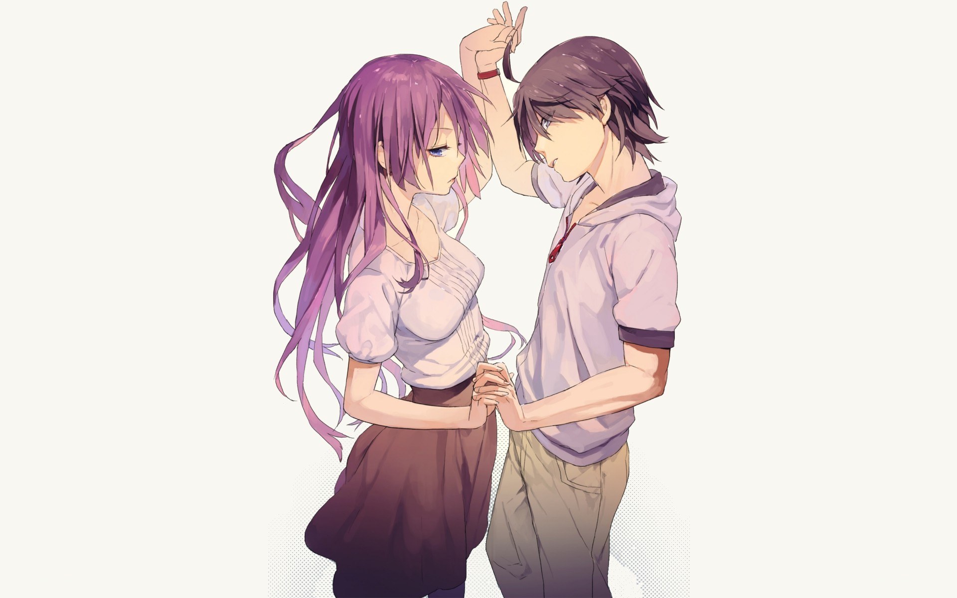 anime couple dancing