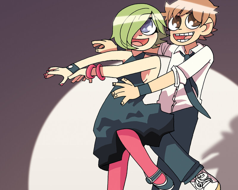 anime couple dancing