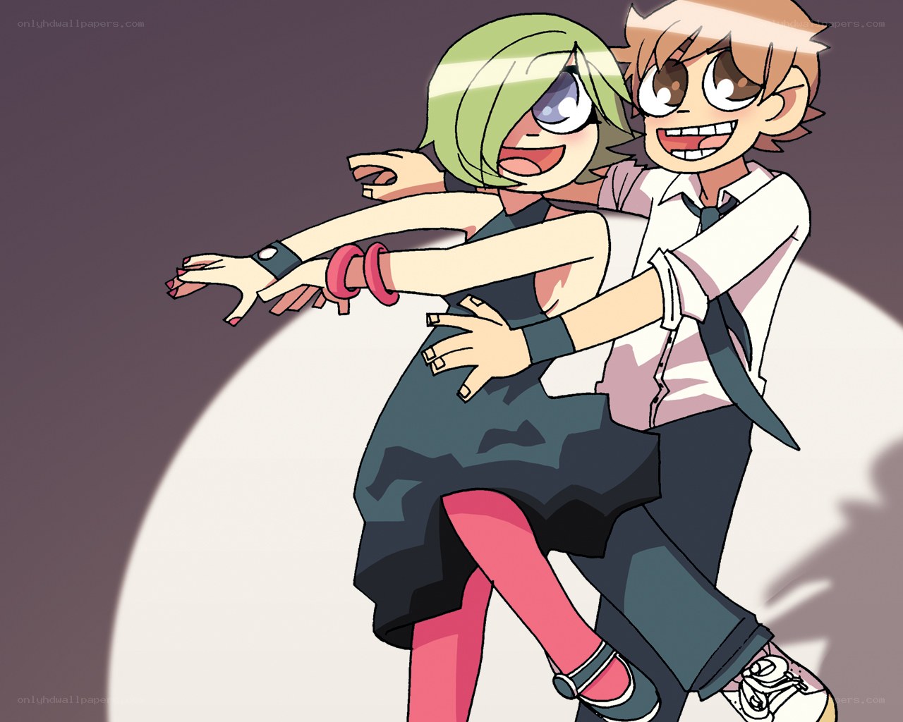 anime couple dancing