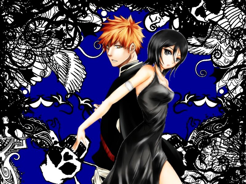 Anime Couple Dancing — Blue, Dramatic