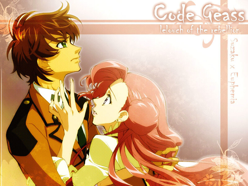 Anime Couple Embracing — Orange