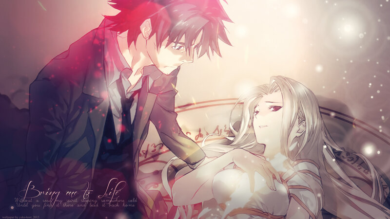 Anime Couple Embracing — Red, Dramatic, Digital Art