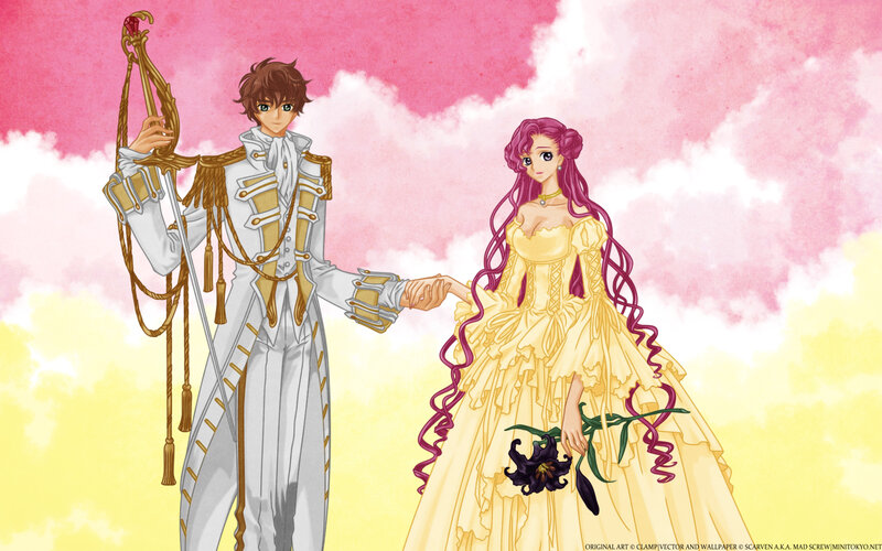 Anime Couple Holding Hands — Pink