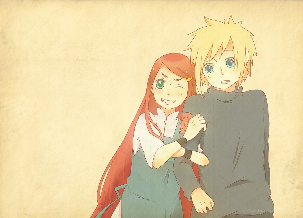 anime couple hugging