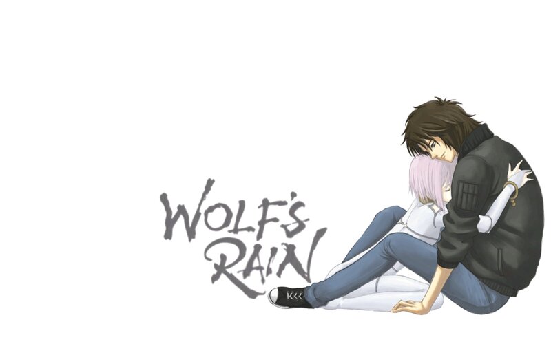 anime couple hugging