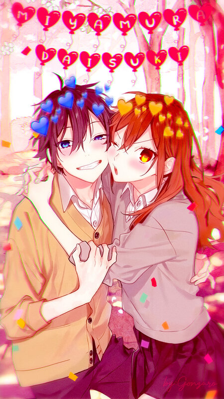 Anime Couple Hugging — Pink, Romantic, Spring