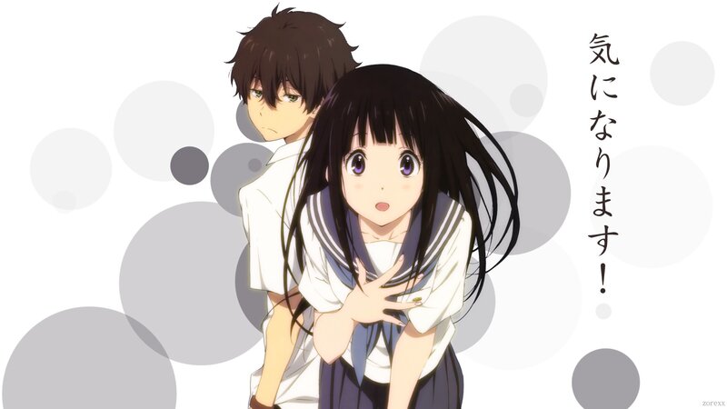 Anime Couple Hugging — White, Playful, School Uniform