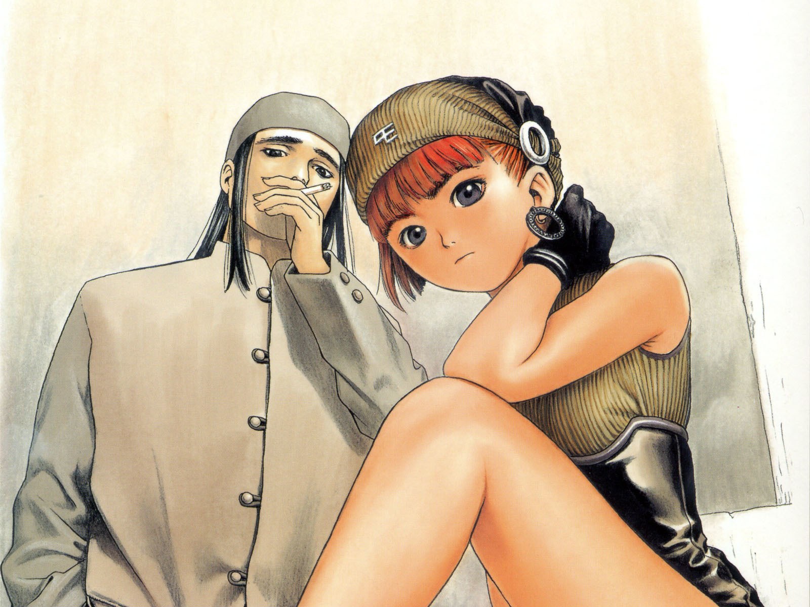 Anime couple illustration