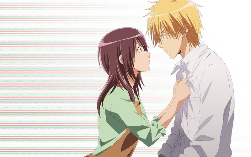 anime couple in a tender moment