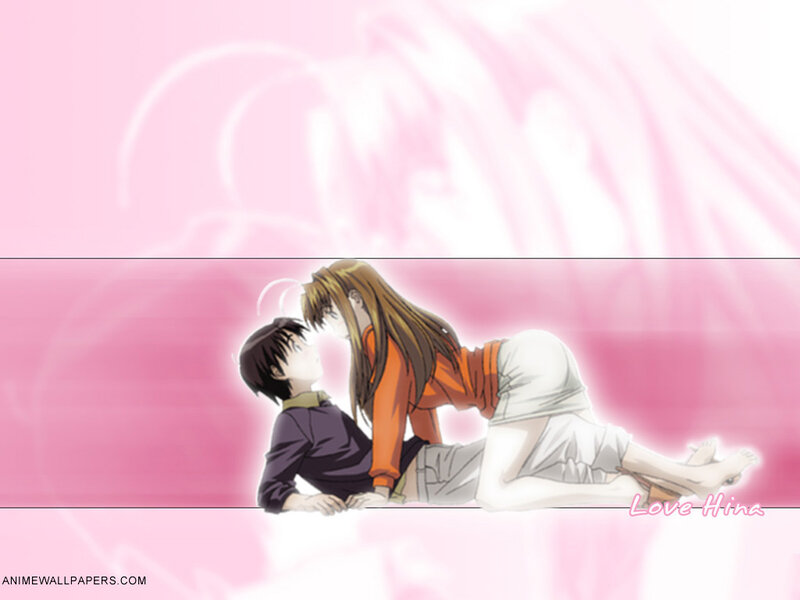 anime couple in affectionate pose