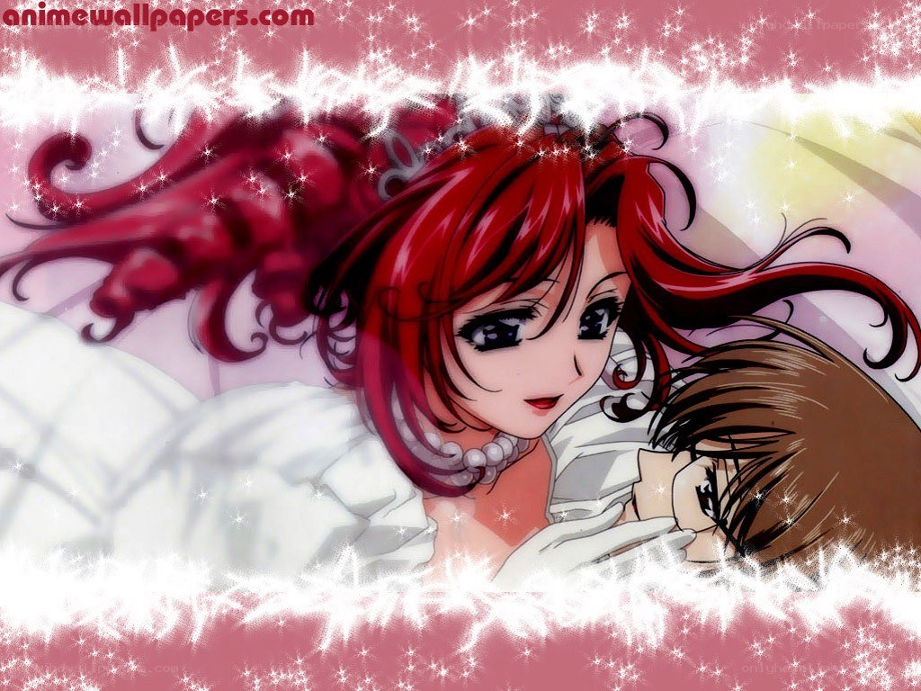 Anime couple in bed