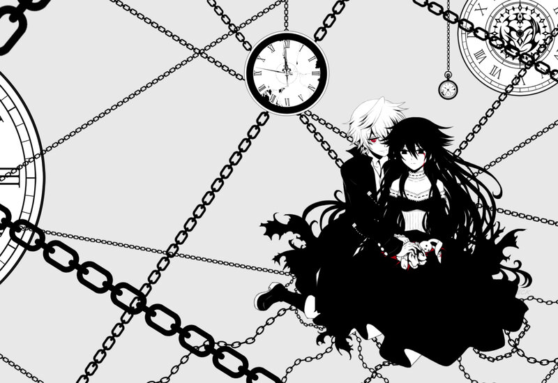 Anime couple in chains