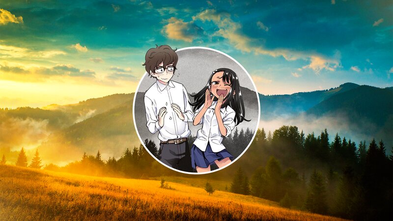 Anime Couple in Circle