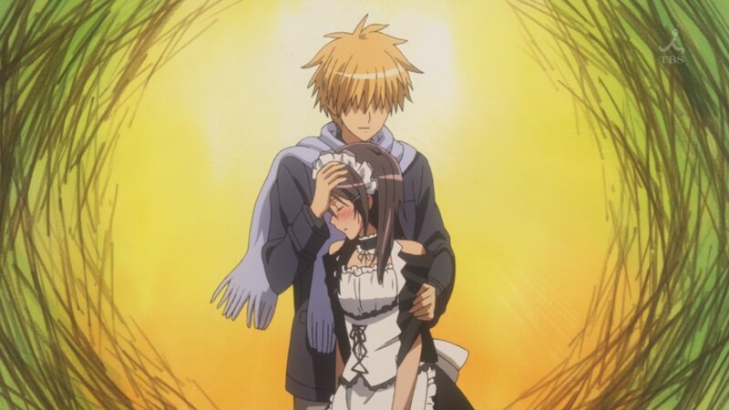 Anime Couple in Field — Yellow
