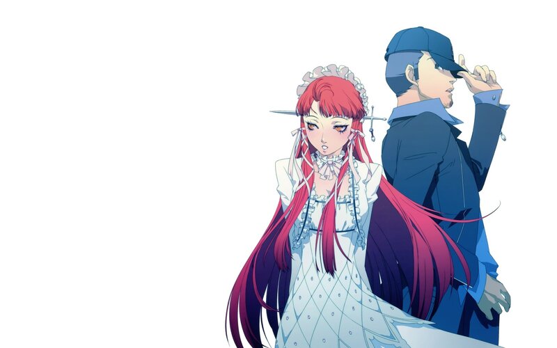 anime couple in formal wear