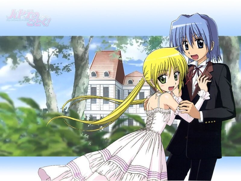 Anime couple in formal wear