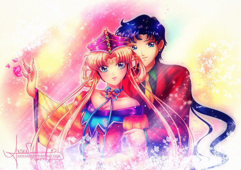 Anime Couple in Formal Wear — Pink