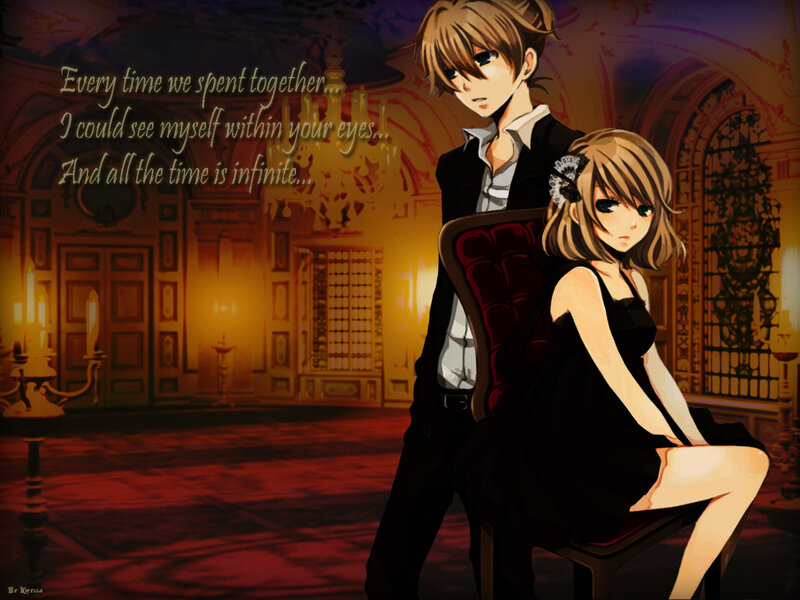 Anime Couple in Hall