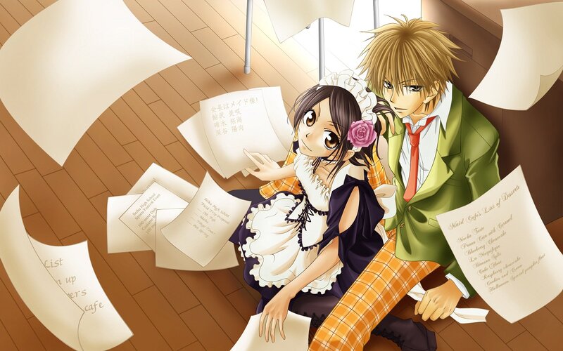 Anime Couple in Maid Outfits