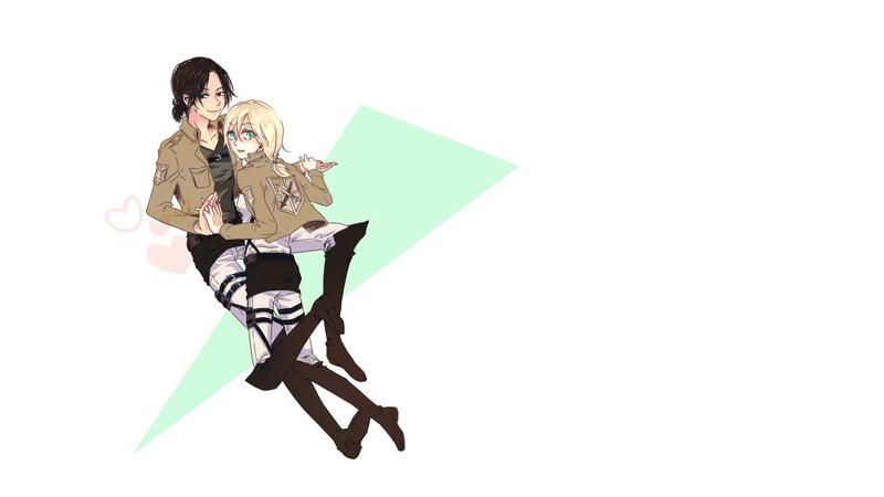 anime couple in military uniforms