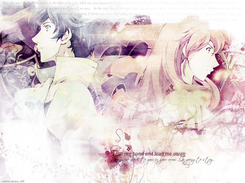 Anime Couple in Profile