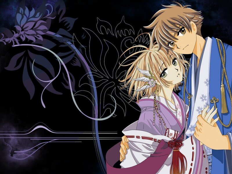 anime couple in traditional attire