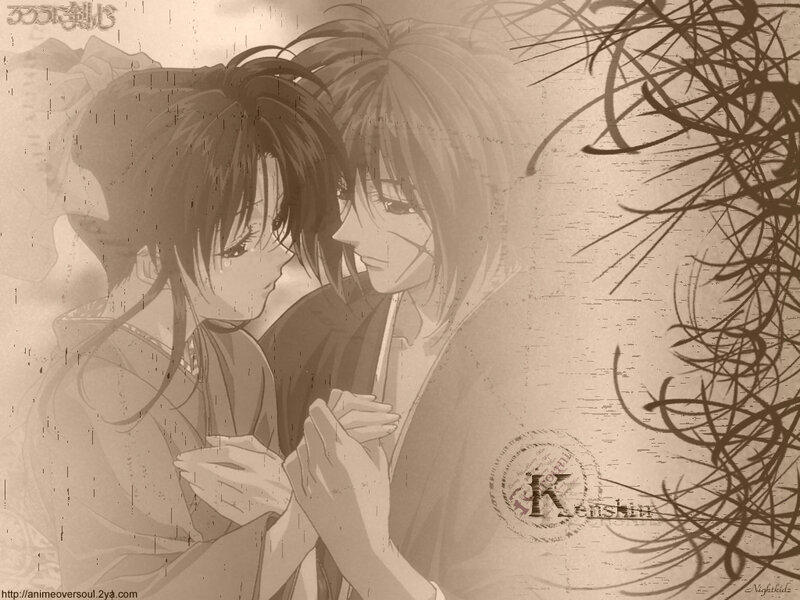 anime couple in traditional attire