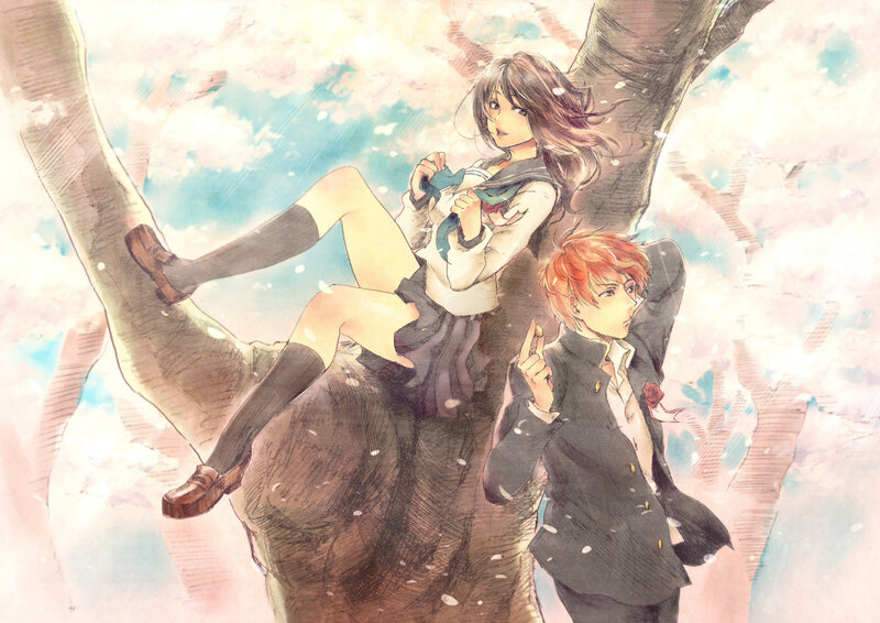 Anime Couple in Tree