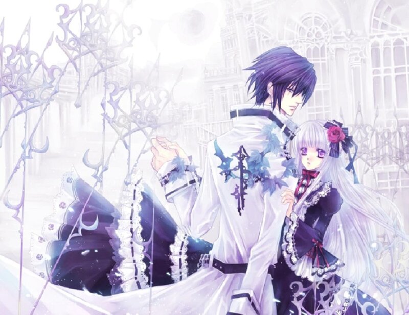 Anime Couple in White — Serene