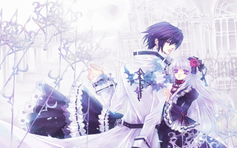Anime Couple in White