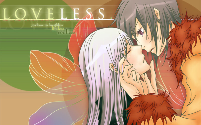 anime couple kissing